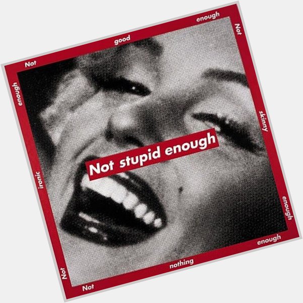 Happy birthday to the legend Barbara Kruger. Maybe you recognize this aesthetic... 