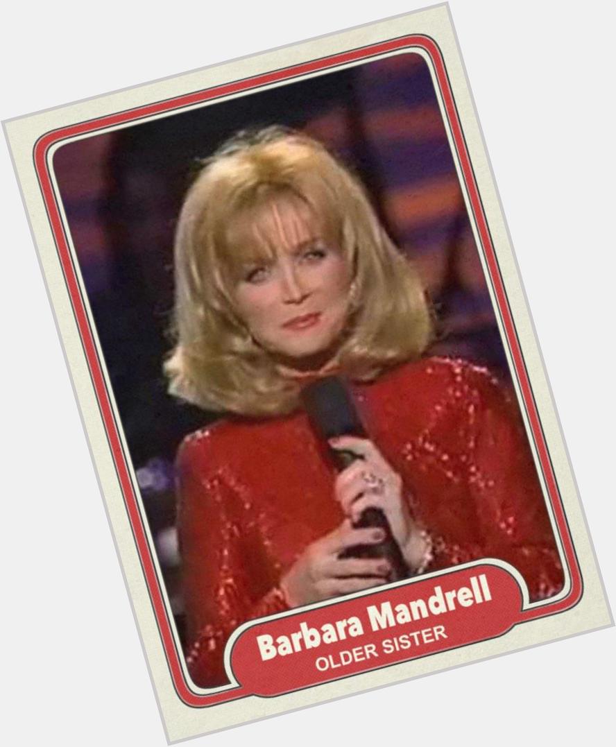 Happy 66th birthday to Barbara Mandrell. Never knew why she would have to worry about sleeping single in a double bed 
