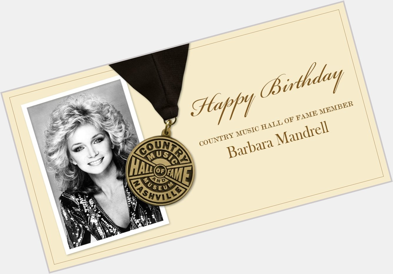 Help us wish Country Music Hall of Fame member Barbara Mandrell a very happy birthday! 