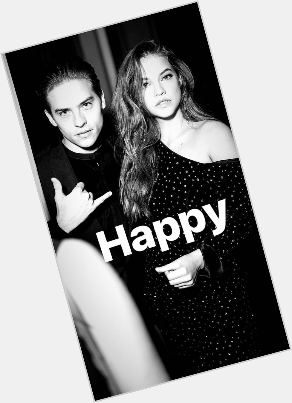 Dylan Sprouse to Barbara Palvin:  \"Happy Birthday To this Funyun\"  