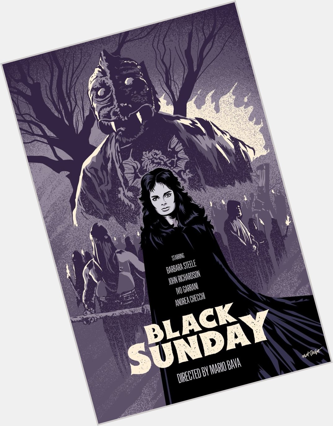 Happy 82nd birthday, Barbara Steele! Star of my favorite Bava film, Black Sunday. My poster: 
