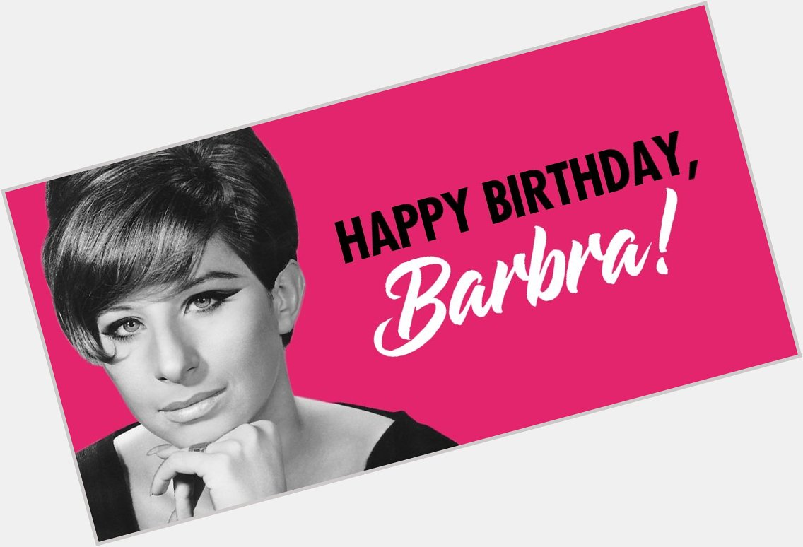 Happy birthday to the original Funny Girl, Barbra Streisand! Who can t wait for a Broadway revival of FUNNY GIRL? 
