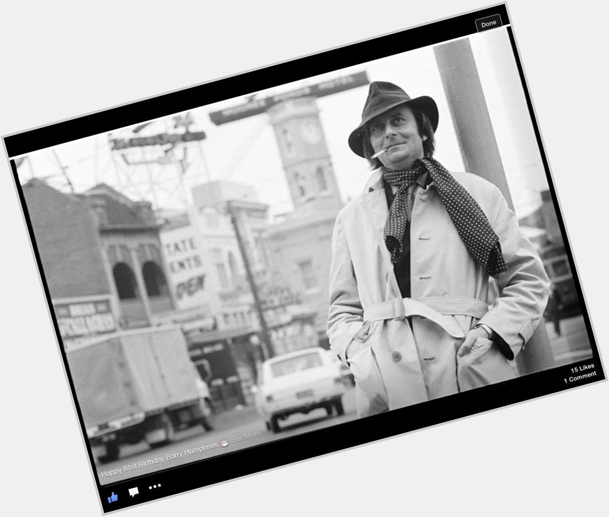 Happy 81st Birthday Barry Humphries. From the collection. Photographer Mark Strizic, 1969. 