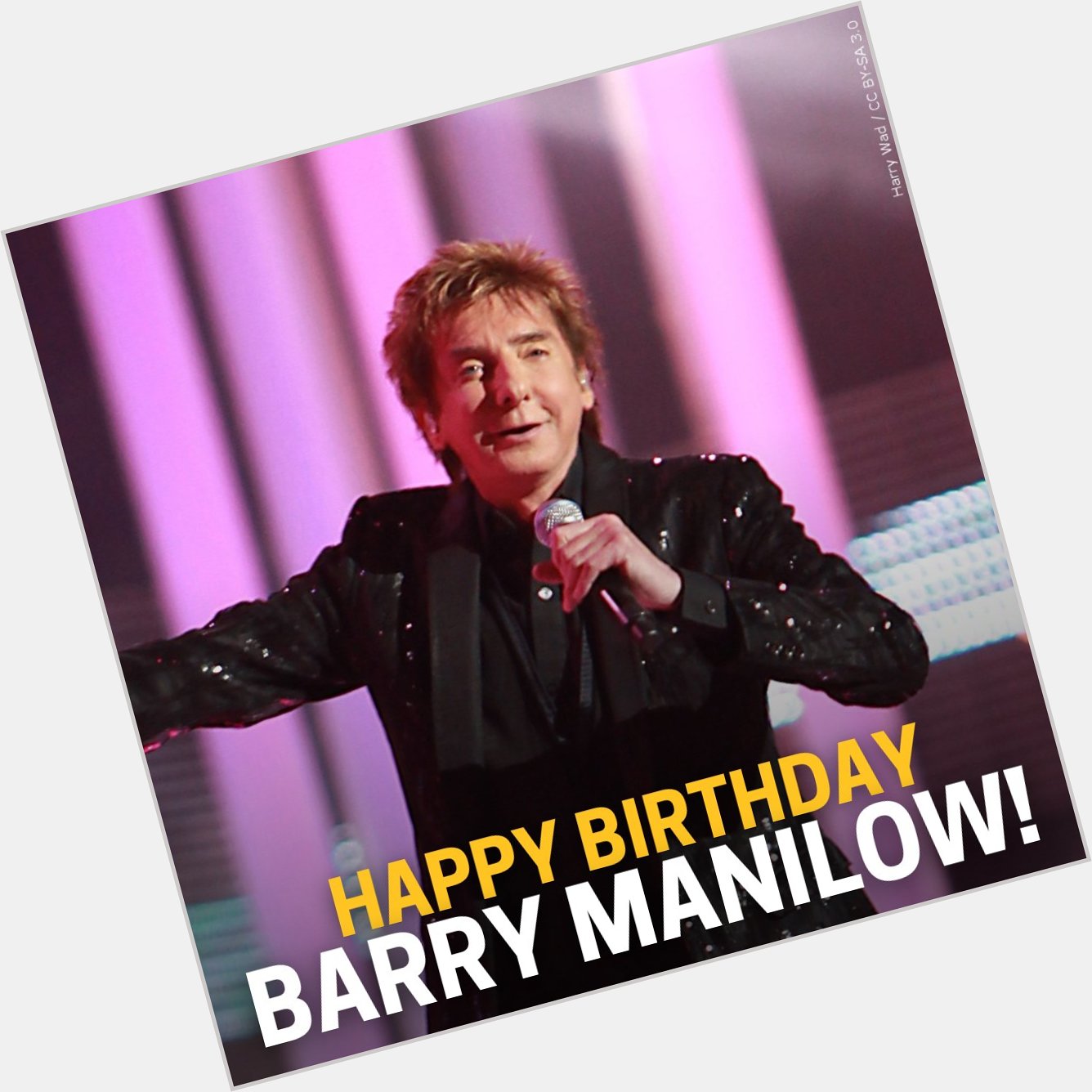 Happy birthday, Barry Manilow! He\s turning 8  0  today! 