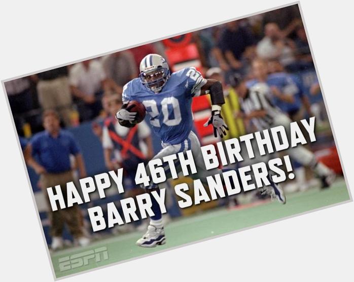Happy Birthday to 10-time Pro Bowler, six-time First-Team All-Pro and 2004 Hall of Fame inductee Barry Sanders! 
