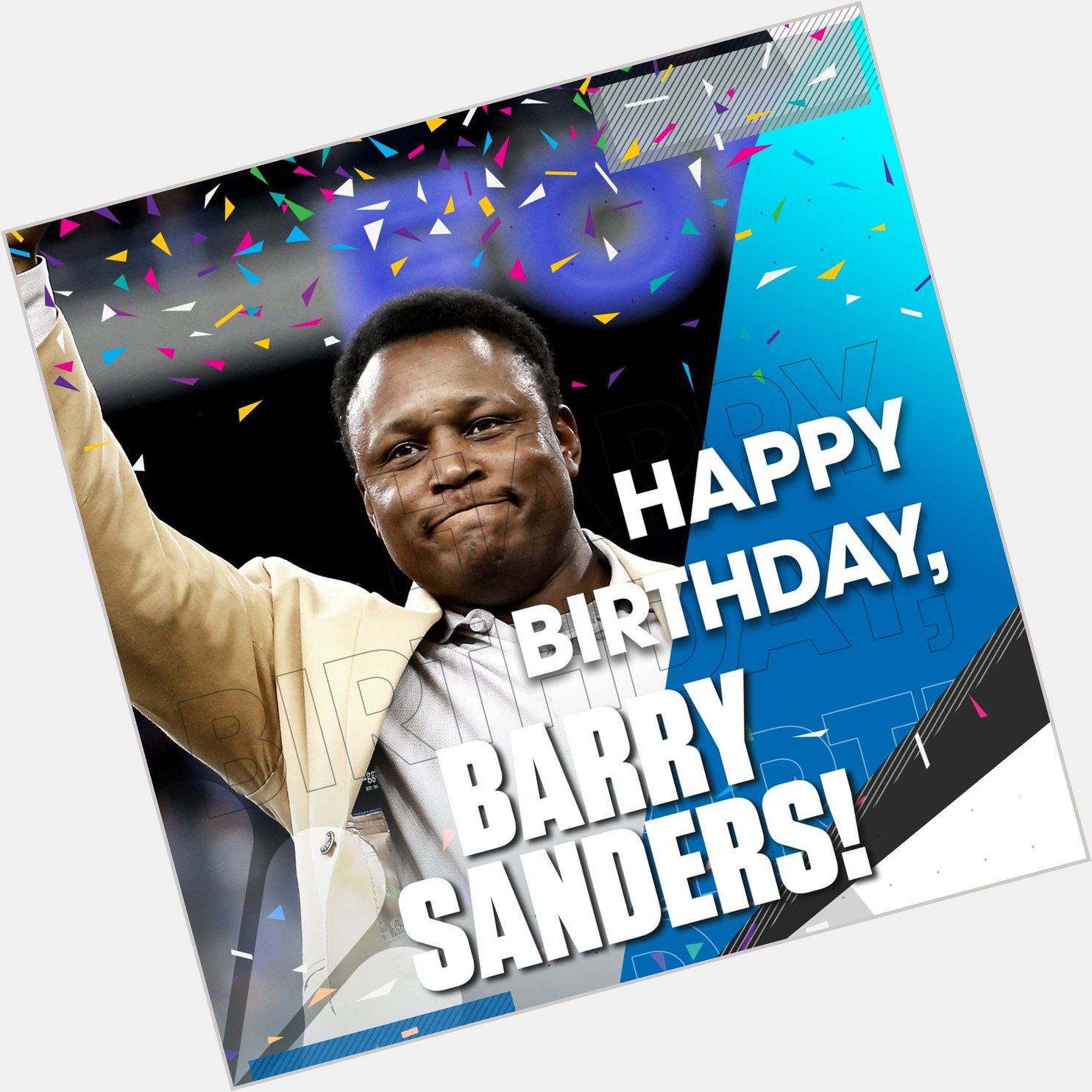 Happy Birthday to the legend, Barry Sanders! 
