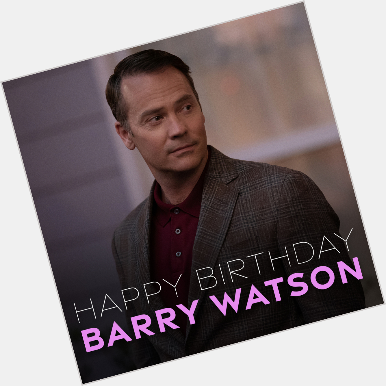   Happy birthday, Barry Watson! 