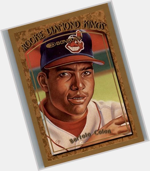 Happy 45th birthday, Bartolo Colon! here\s a weird baseball card painting of you 