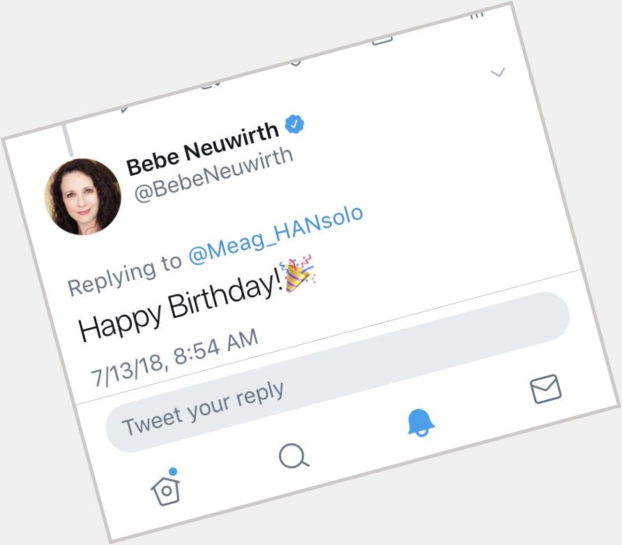 11. Bebe Neuwirth wished me a Happy Birthday 