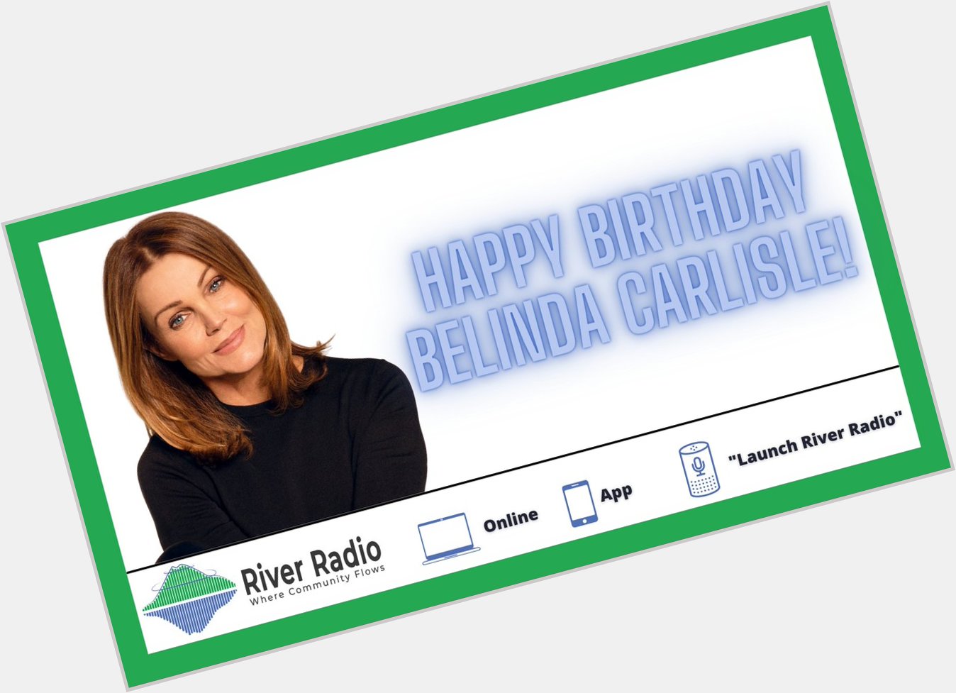 Happy Birthday Belinda Carlisle! 63 today!     