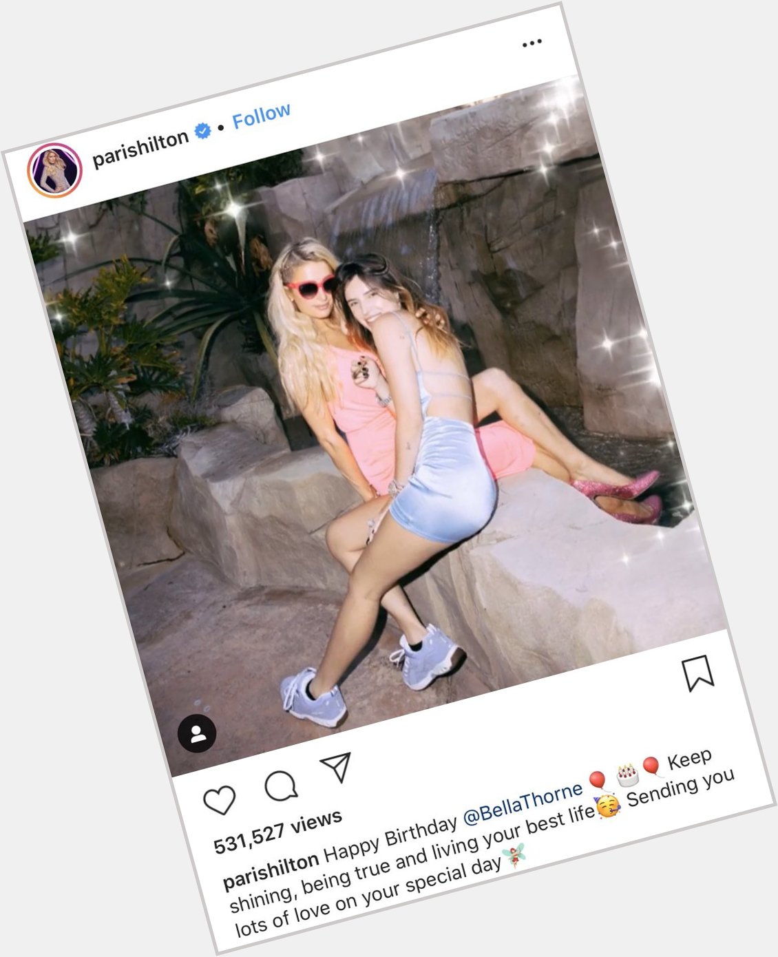 Paris Hilton wishes Bella Thorne a happy birthday via Instagram 