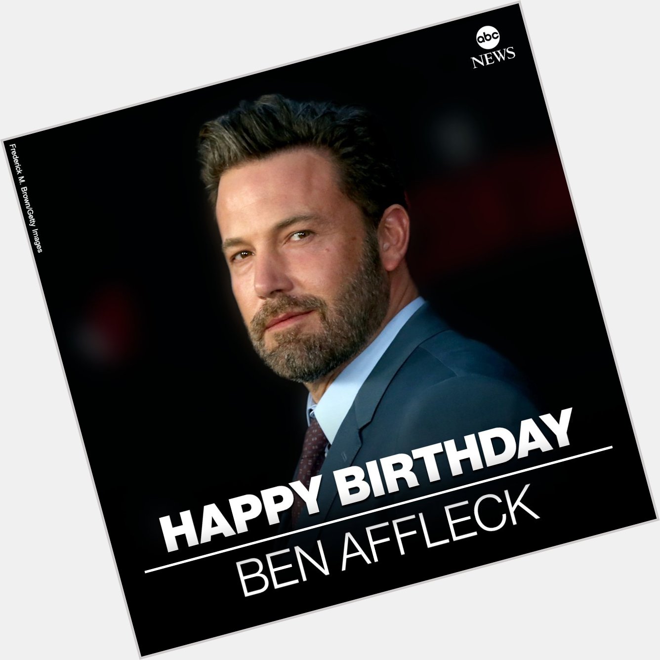 HAPPY BIRTHDAY: Actor Ben Affleck is 50 today.  