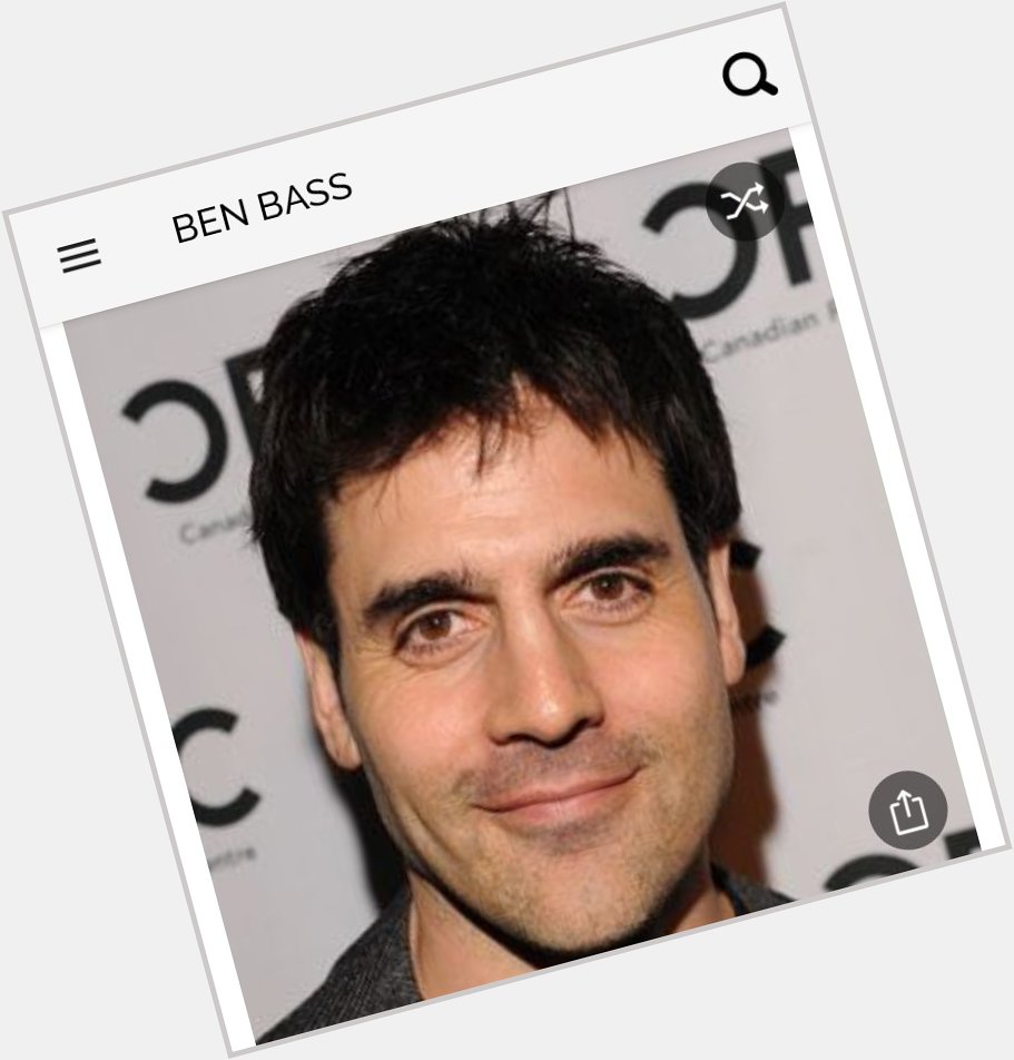 Happy birthday to this great actor.  Happy birthday to Ben Bass 