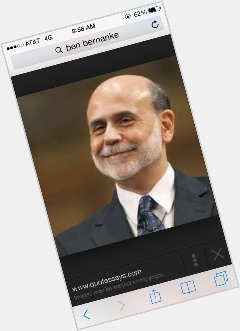 Happy birthday Ben Bernanke!  