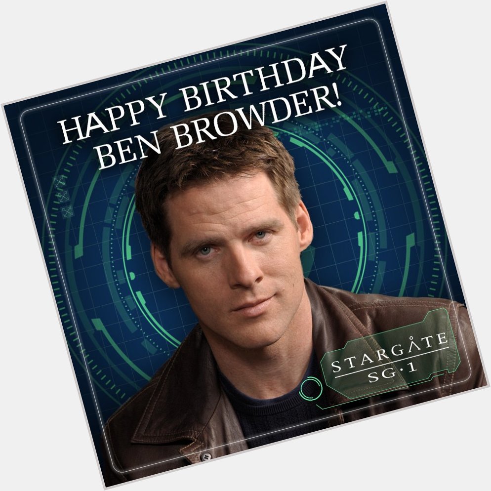 Happy birthday Ben Browder! 