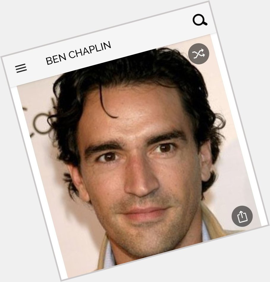 Happy birthday to this great actor.  Happy birthday to Ben Chaplin 