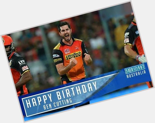 Australian All-rounder Ben Cutting turns 30 today. Wishing him a very Happy Birthday! 