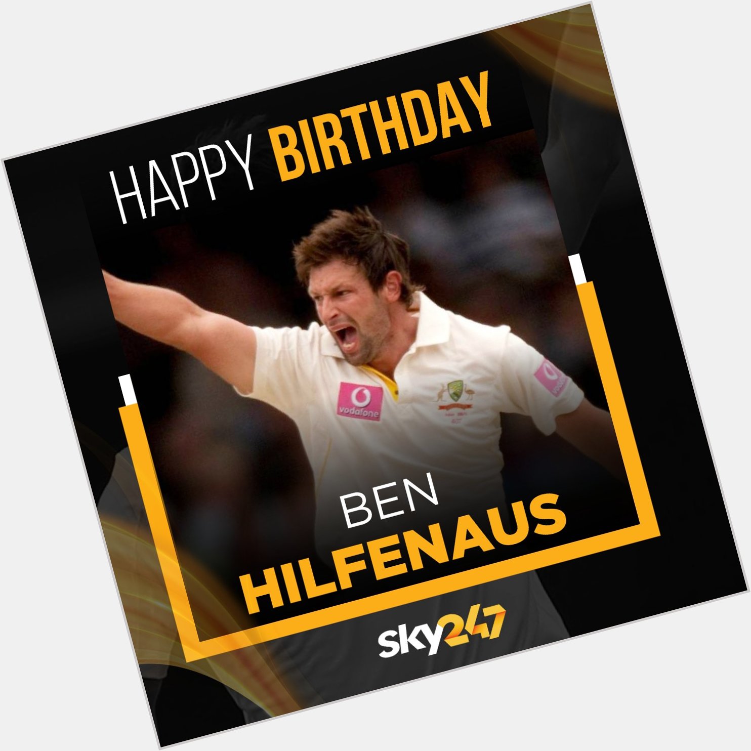 Wishing former Australian pacer Ben Hilfenhaus a very happy birthday.    