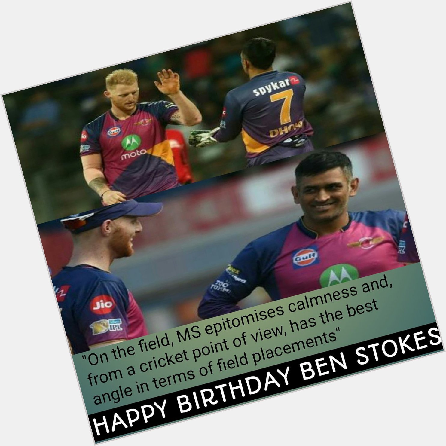 Happy Birthday Ben Stokes  .   