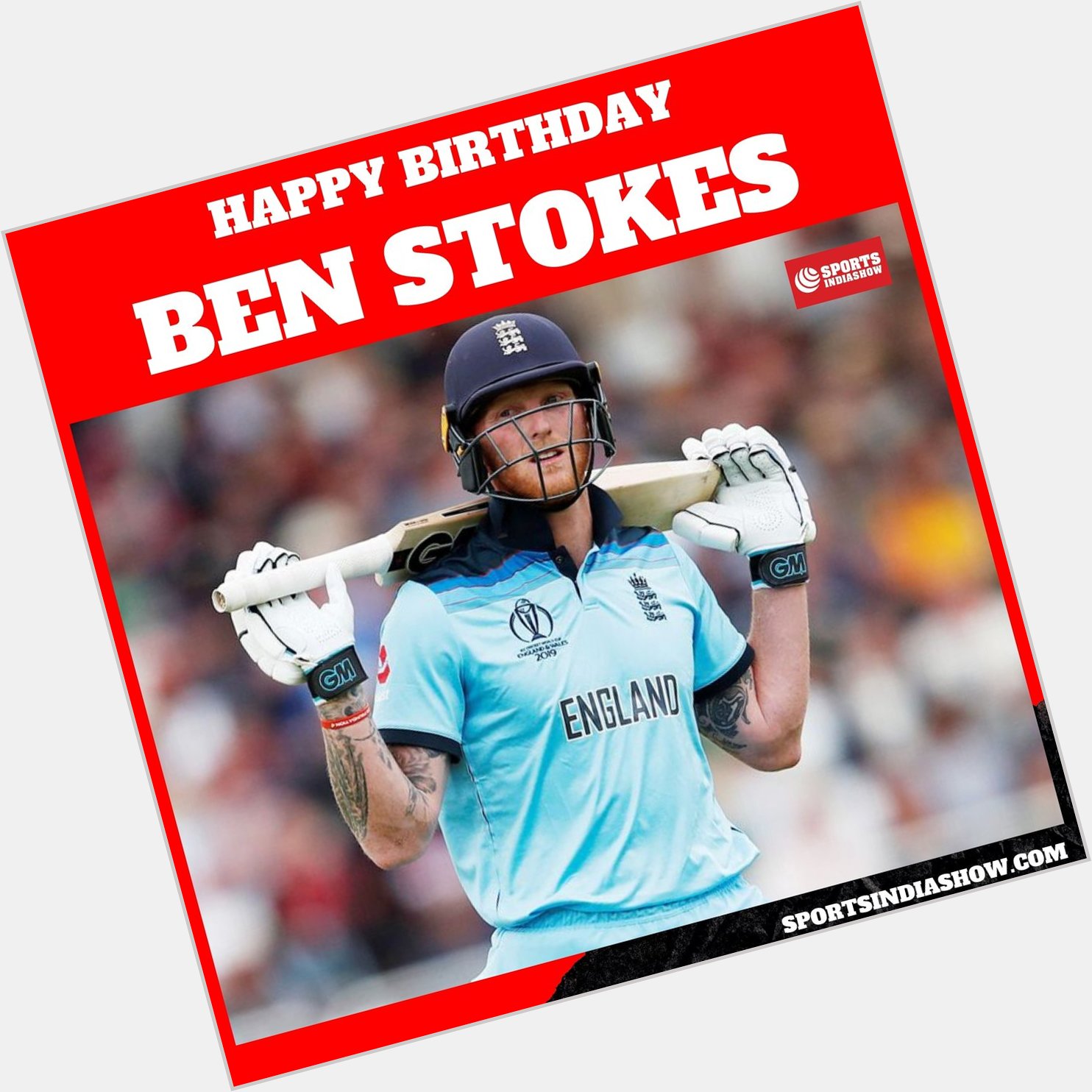 Wishing England Cricket star Ben Stokes ( a very Happy Birthday!   