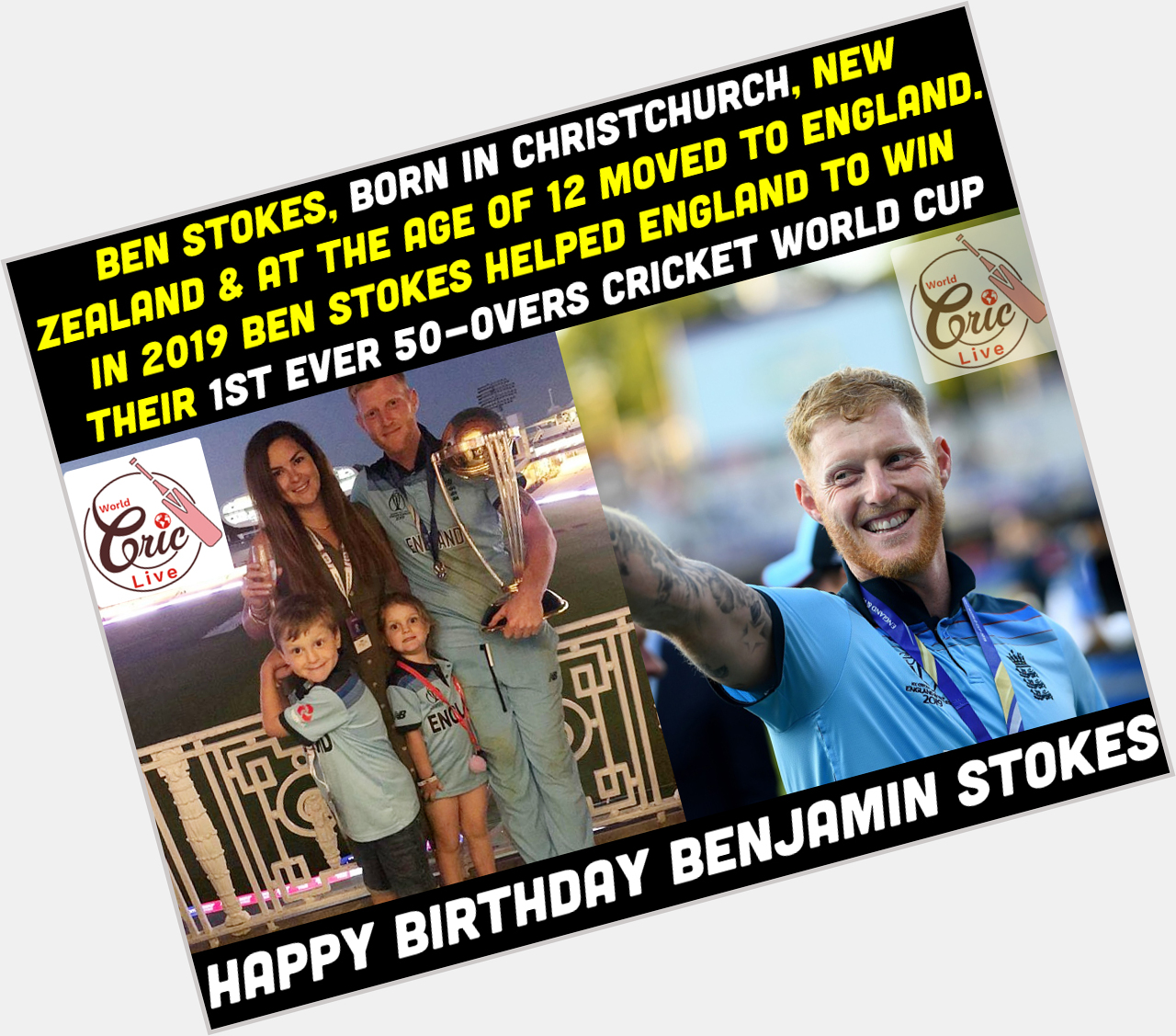 Happy Birthday Ben Stokes  