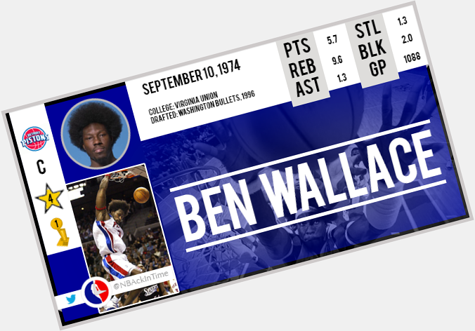 Happy Birthday Ben Wallace     