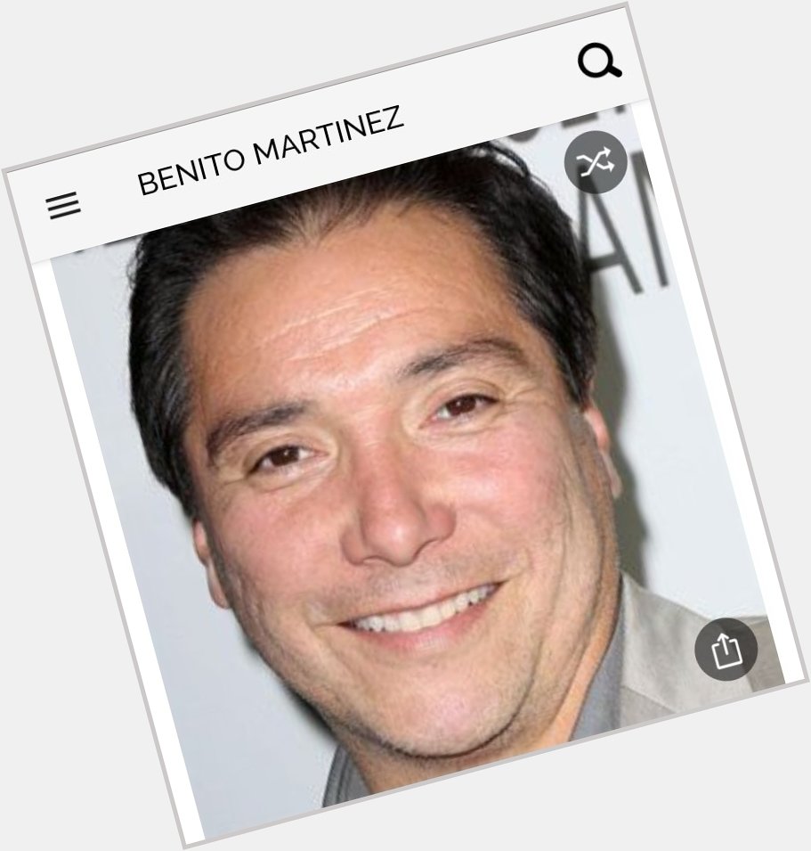 Happy birthday to this great actor.  Happy birthday to Benito  Martinez 