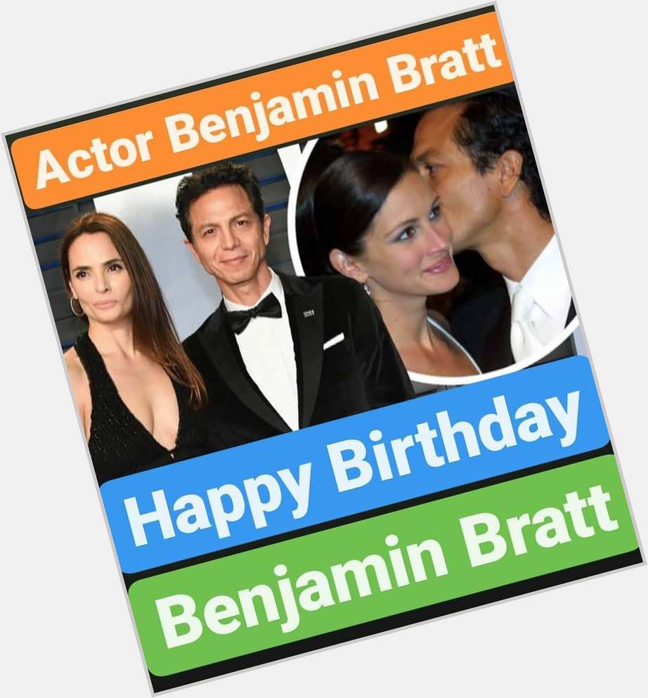 Happy Birthday 
Benjamin Bratt  