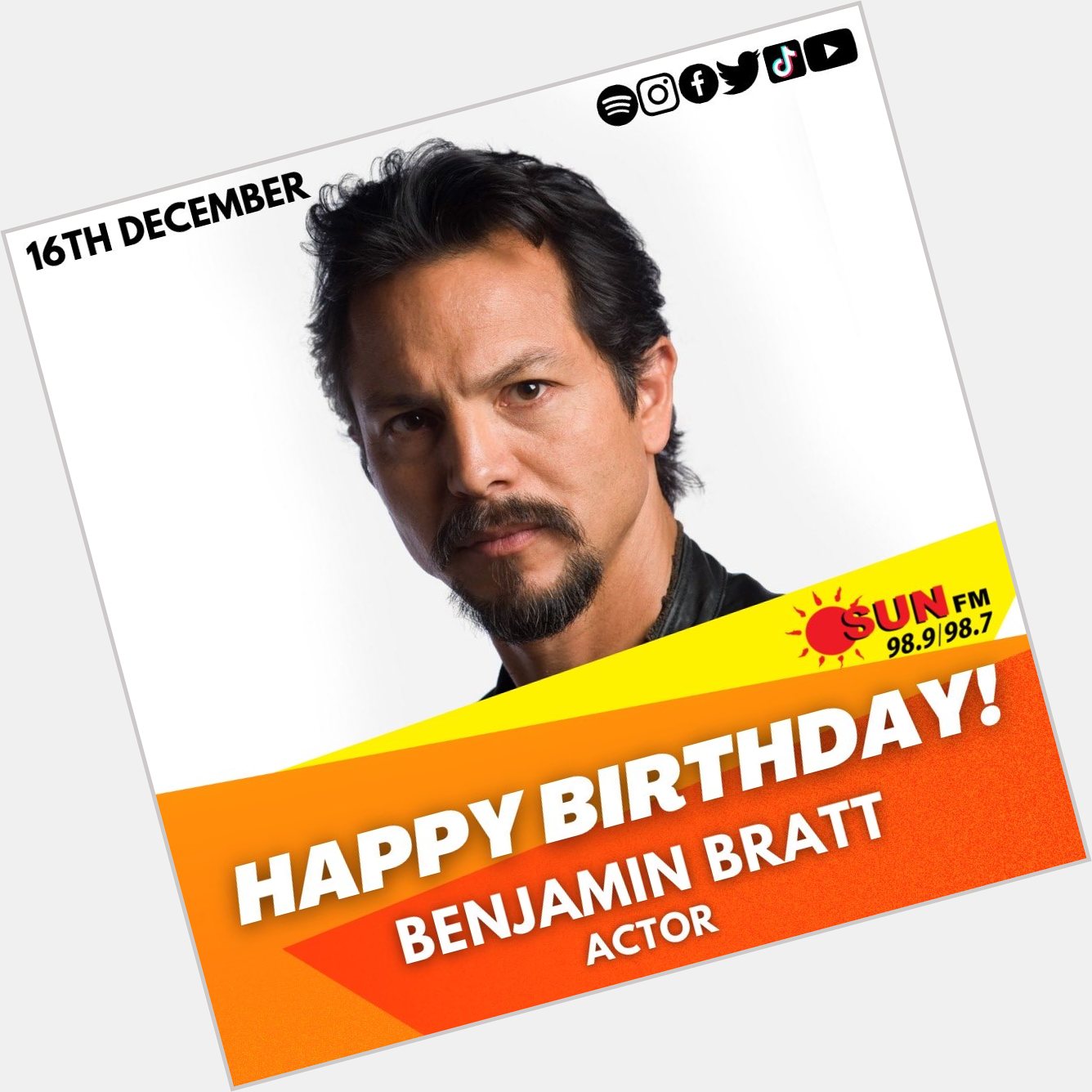 Happy Birthday to Benjamin Bratt     