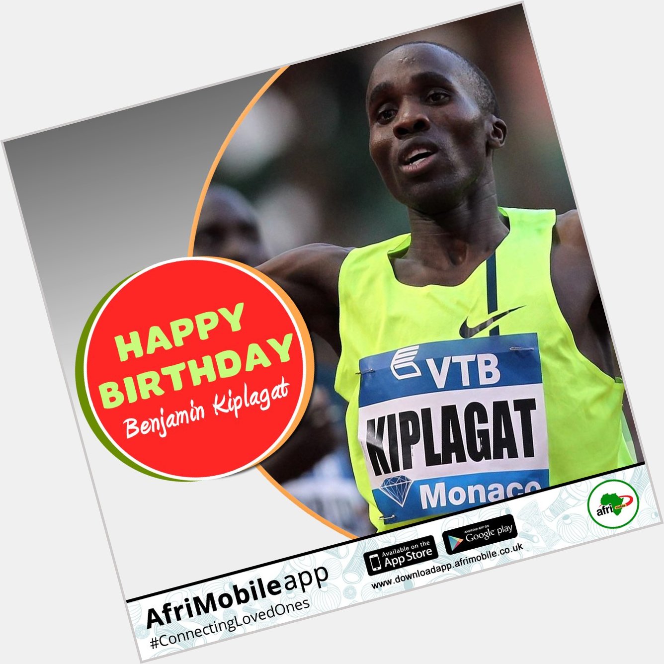 Happy Birthday to long-distance runner Benjamin Kiplagat 