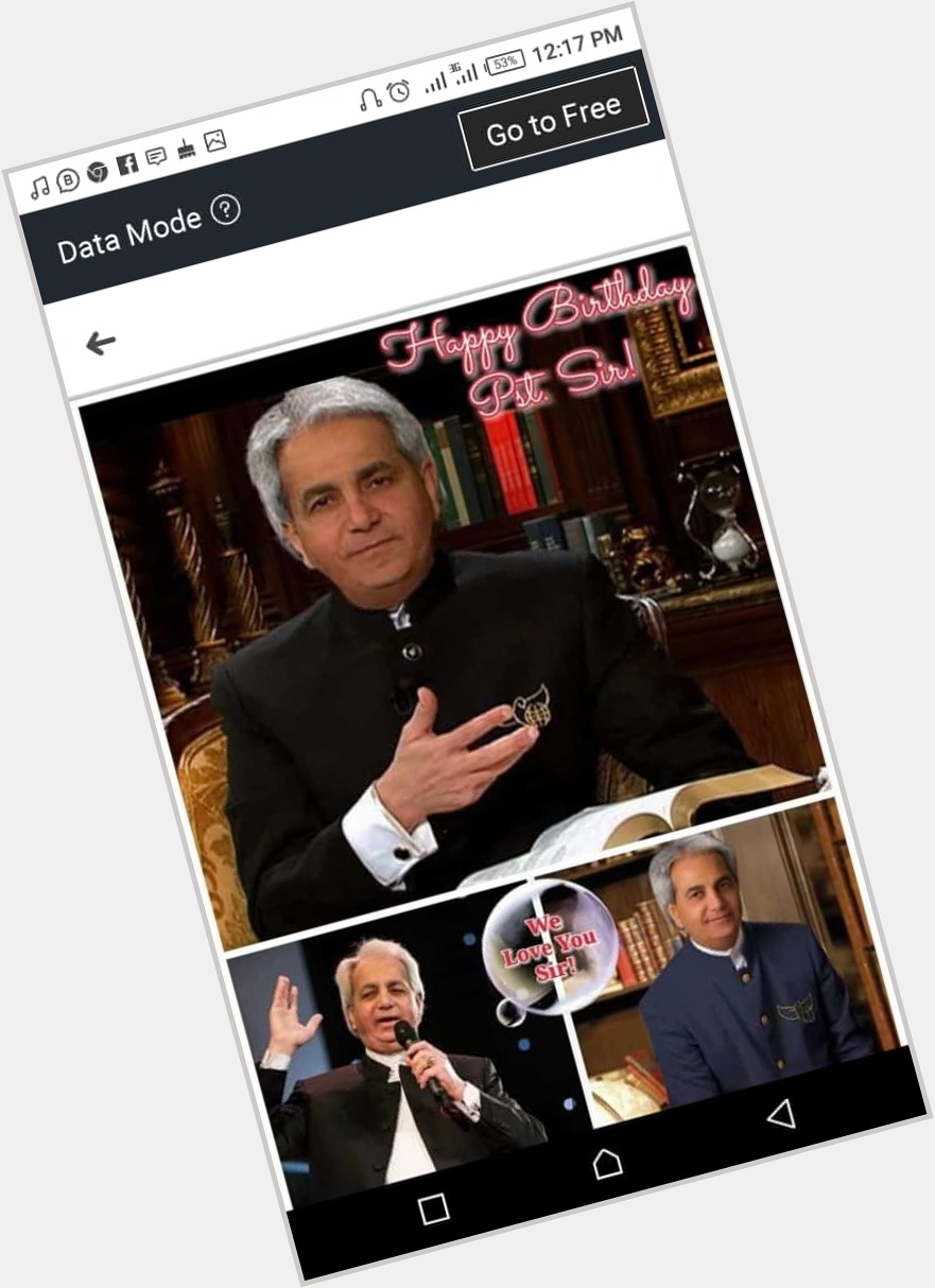 You have been such a blessing sir Benny hinn....happy birthday sir pastor 