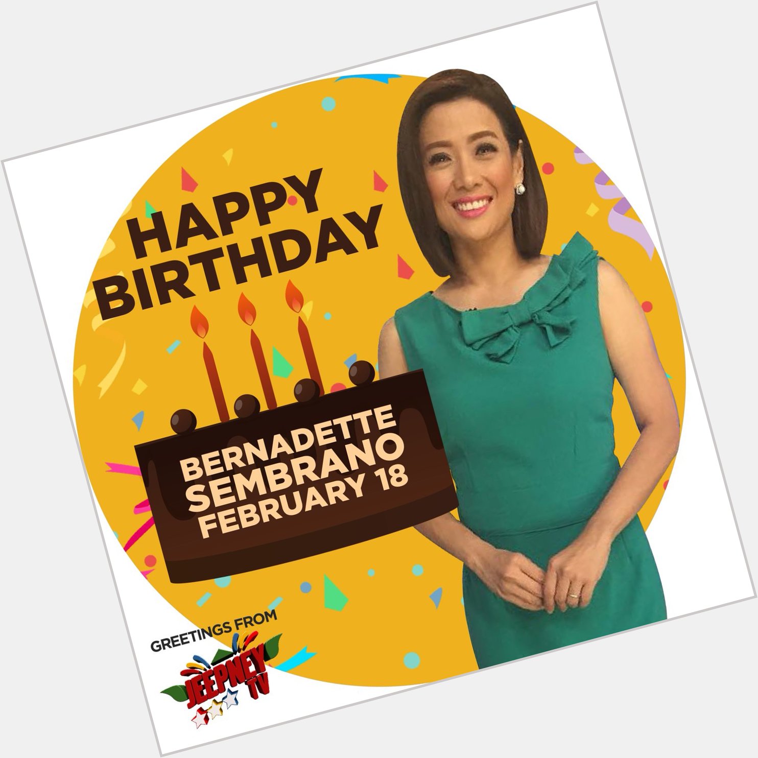 Happy Birthday, Bernadette Sembrano (  From 