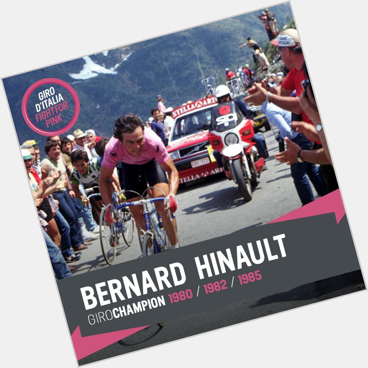 Third birthday of the day! 
Happy birthday Bernard Hinault! 