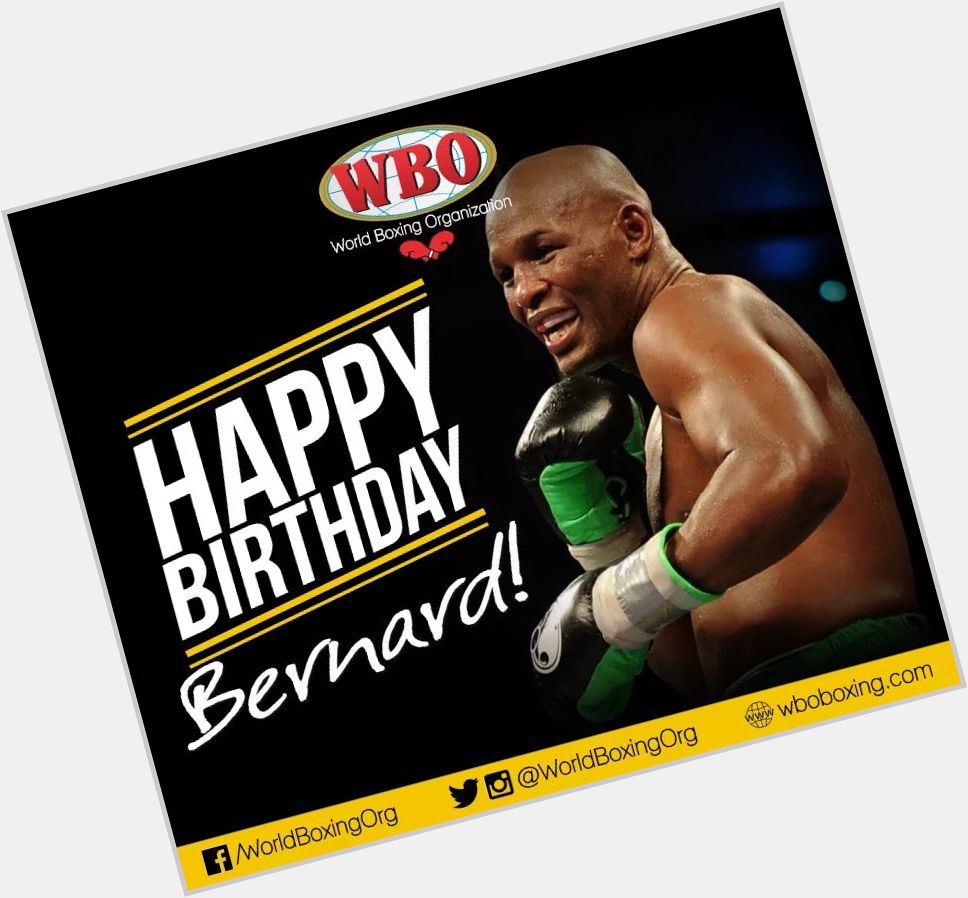 The WBO Family wishes Bernard Hopkins a very Happy Birthday. Many happy returns!! 
