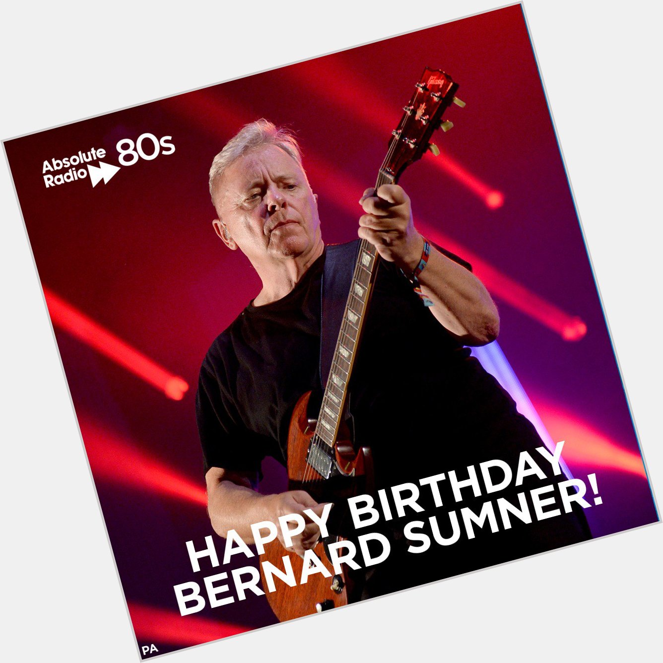 A huge happy birthday to Bernard Sumner of !
 