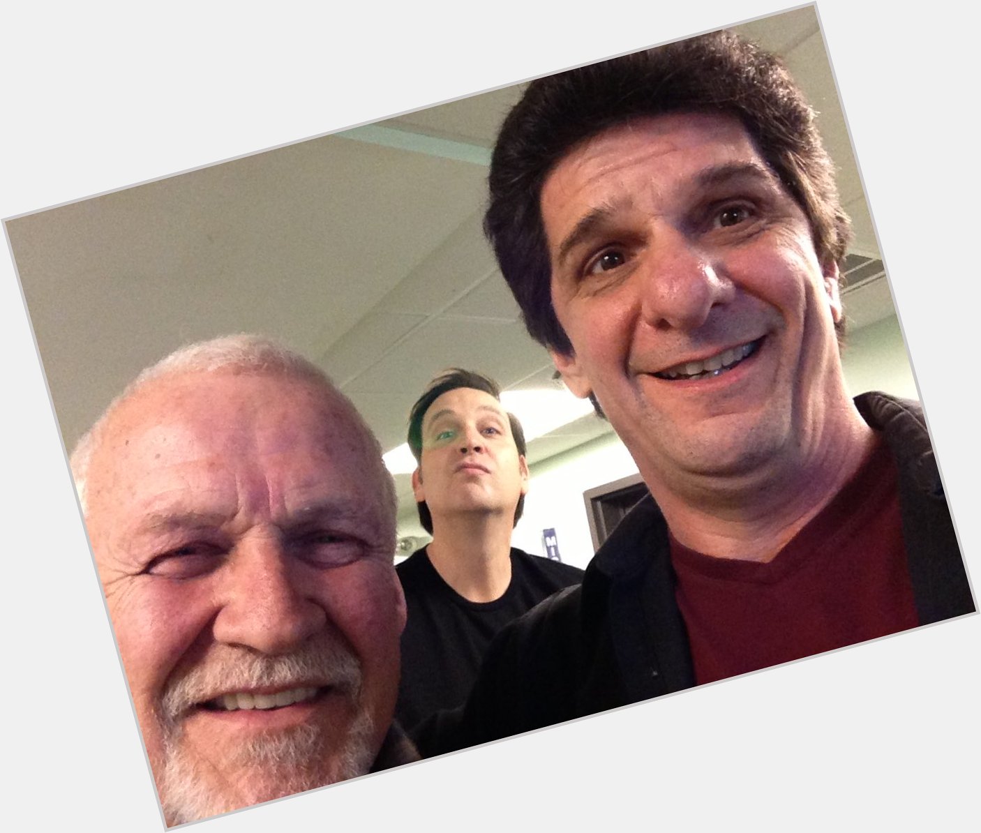 The very first selfie I ever took. Happy 76 birthday to Bernie Parent! Nice photo bomb by  