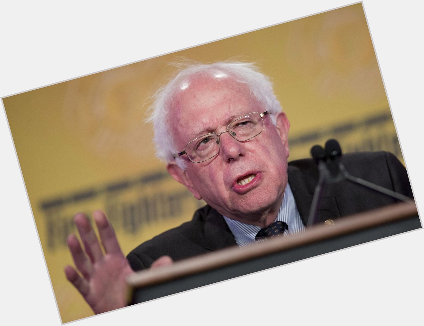 :Happy Birthday to Bernie Sanders who just turned 187 years old this month: 
Will someone buy this man a comb please?