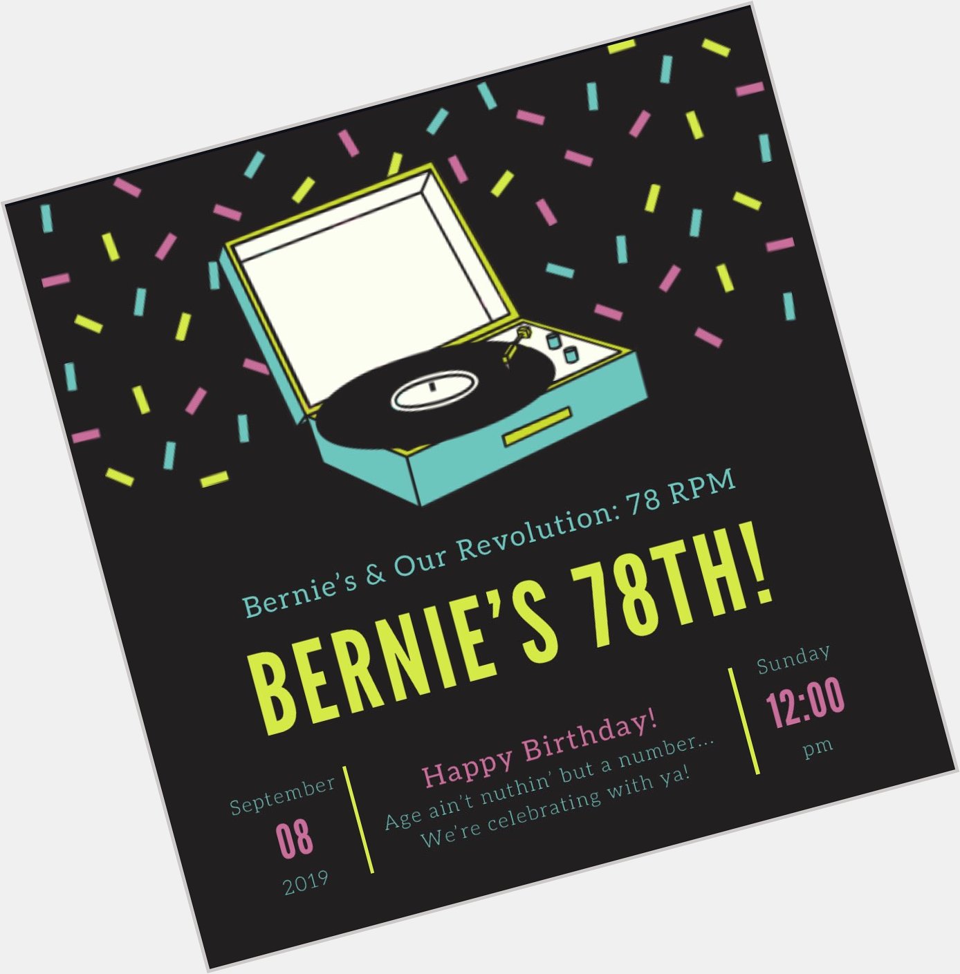 Happy Birthday Bernie Sanders! 