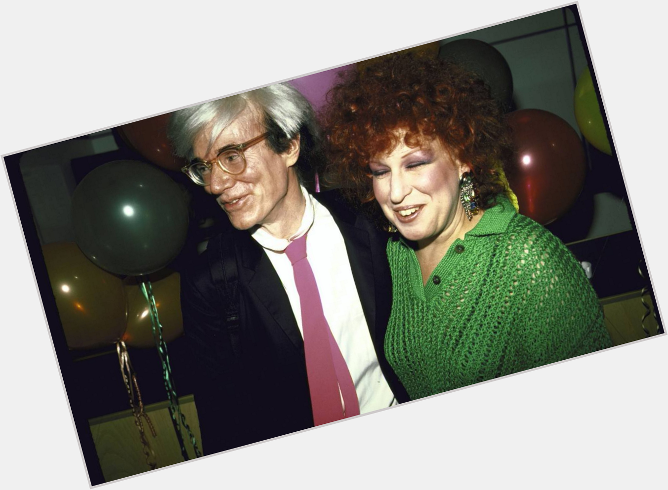 \"I\m working my way toward divinity.\" Happy birthday, Bette Midler. Here she is with Andy Warhol in 1984 