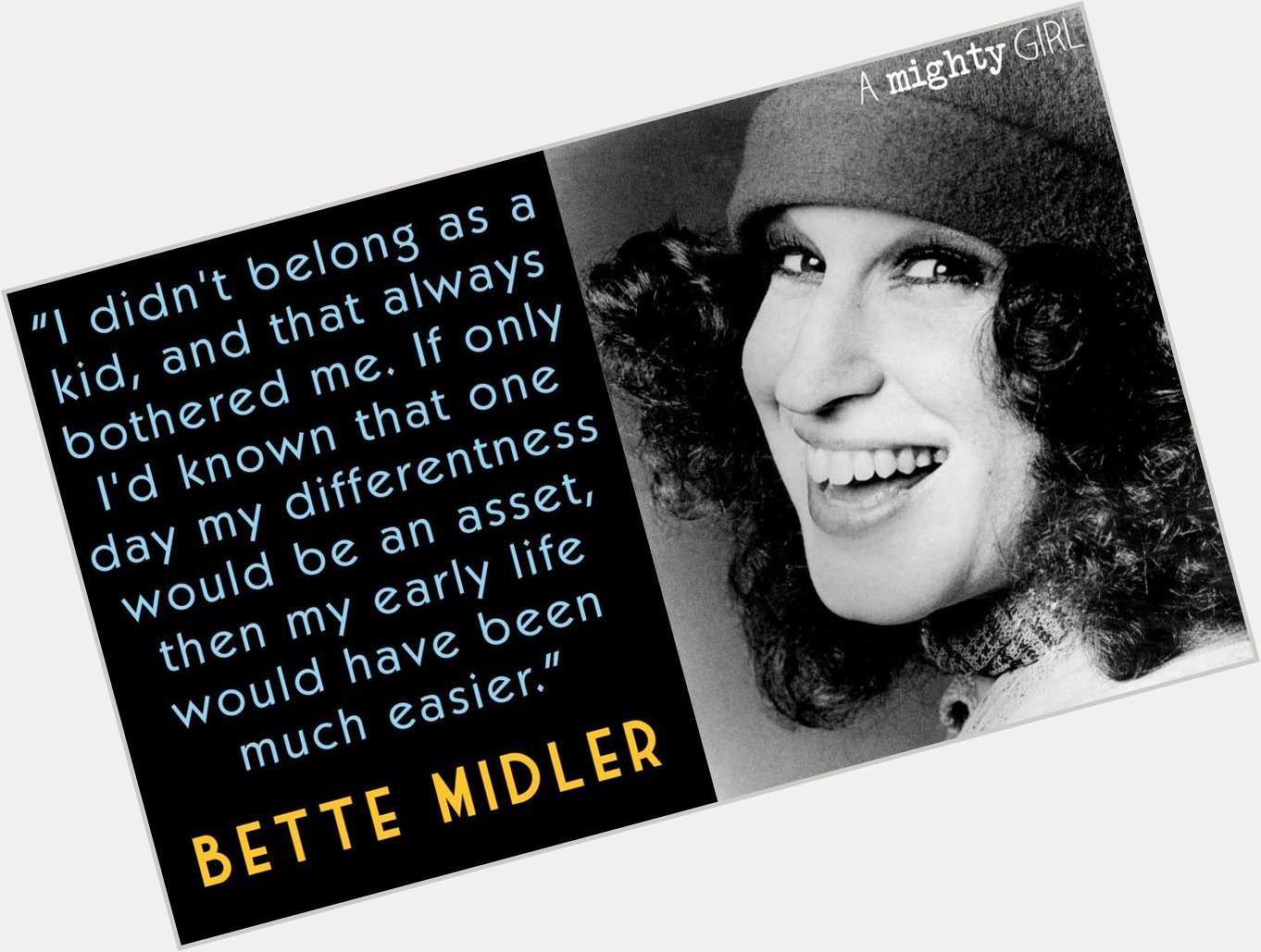 A Mighty Girl wishes Bette Midler, 3-time Grammy Award winner, a very happy birthday!  