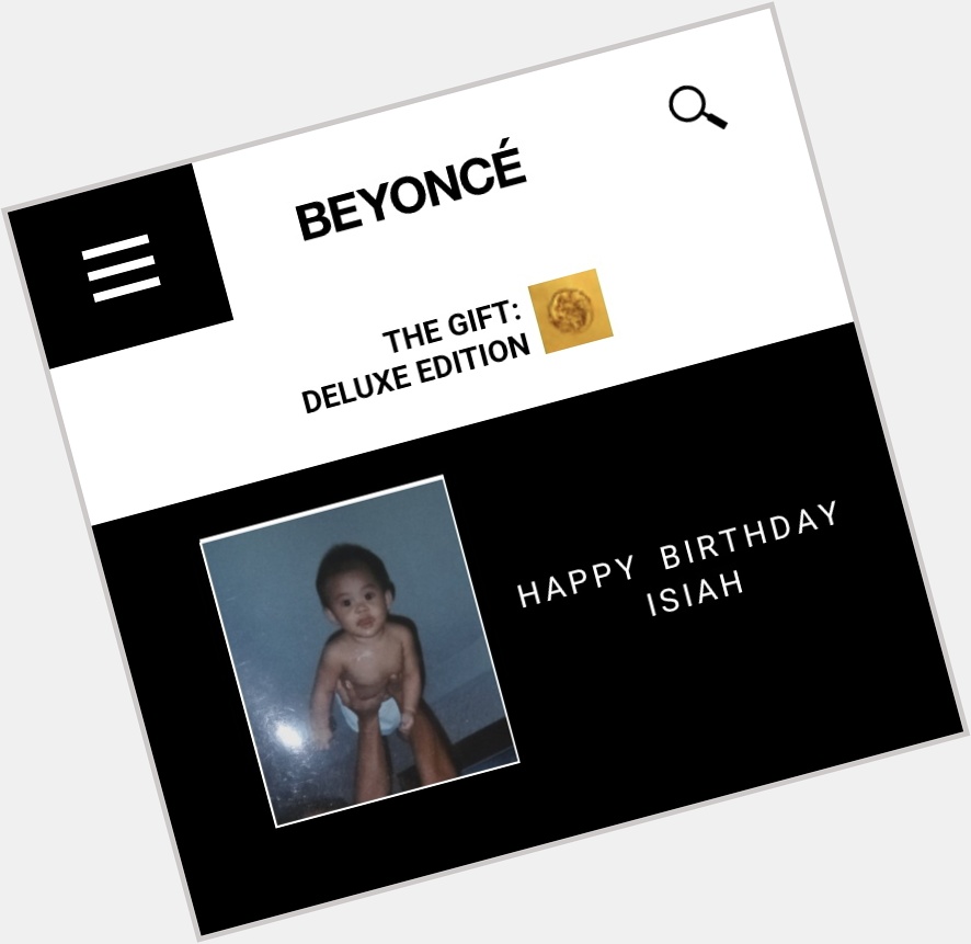 Beyoncé wishes Isiah a happy 17th birthday. 