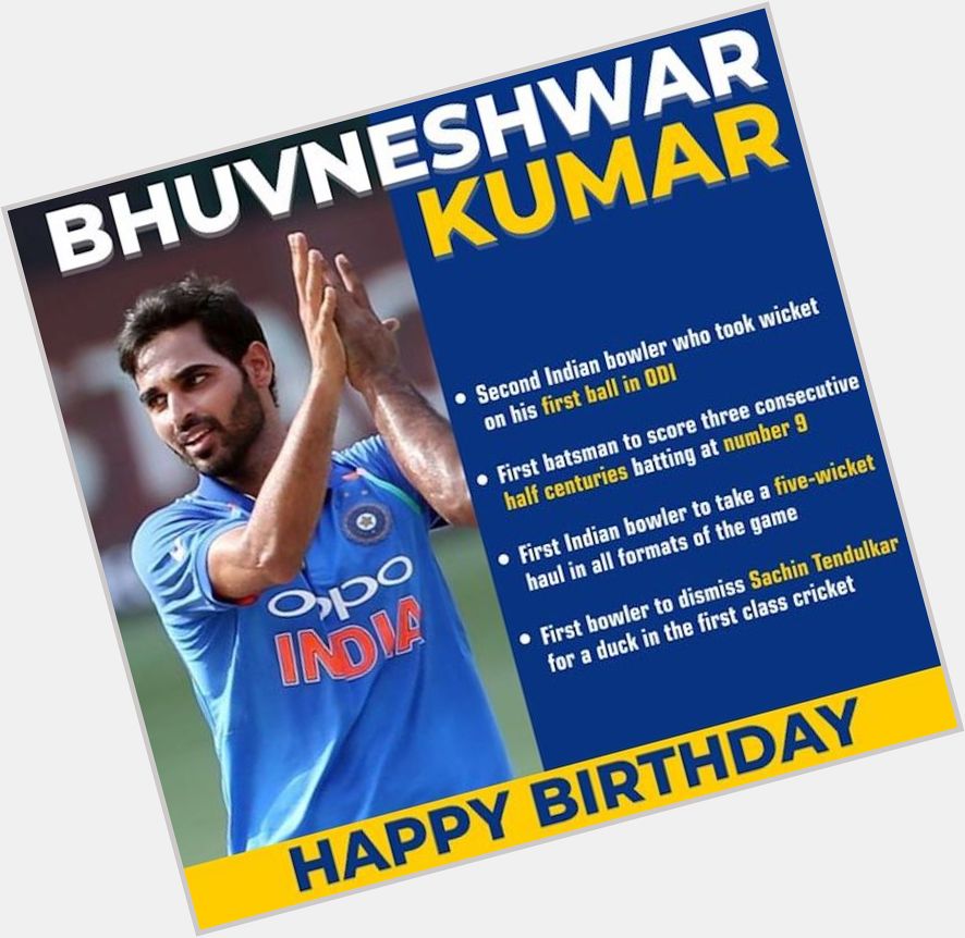 Happy Birthday, Bhuvneshwar Kumar 