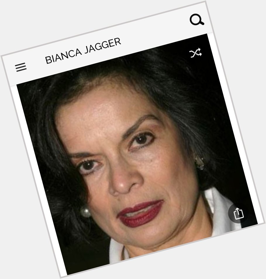 Happy birthday to Mick Jagger\s ex wife turned political activist in the UK. Happy birthday to Bianca Jagger 