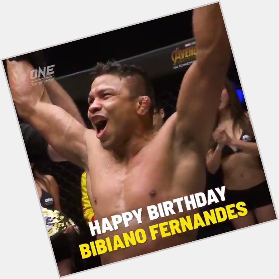 Happy birthday to the most dominant ONE World Champion in history, Bibiano Fernandes!     