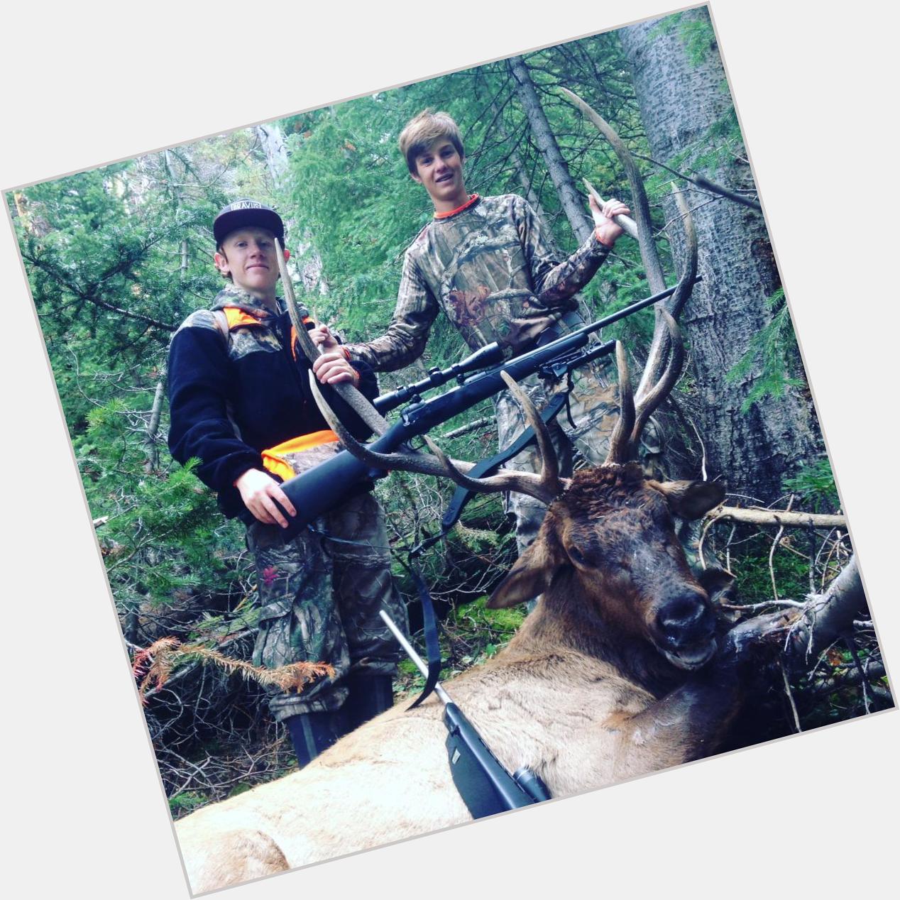 Me and the homie Bryce getting his first giant 6x5 bull for his birthday! Happy Birthday Big Boy One for the books! 