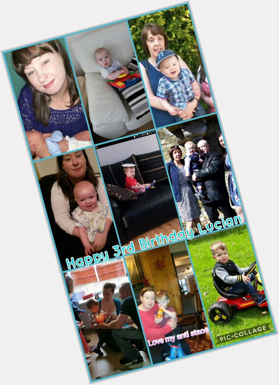 Awww my sister made this for her nepthew.. Happy bday to my big boy xx 
