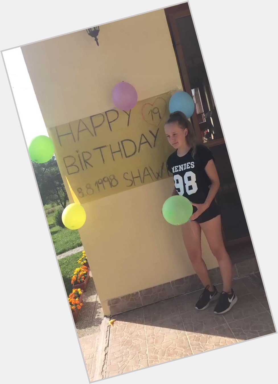Shawn, you\re big boy.   Happy Birthday Dhawn   I love u soo much   