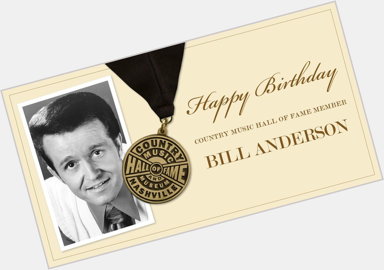 Help us wish a very Happy Birthday to Country Music Hall of Fame member Bill Anderson ( 