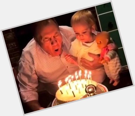 Bill Belichick looked very happy at his 65th birthday party
 