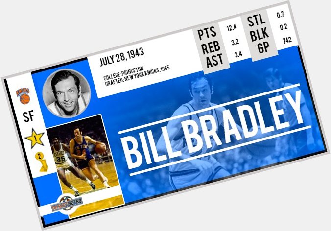 Happy birthday Bill Bradley   